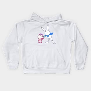 Kerlos Bunny and Fiona Panda Design Kids Hoodie